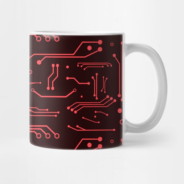 Red Circuits by Firestorm Fox